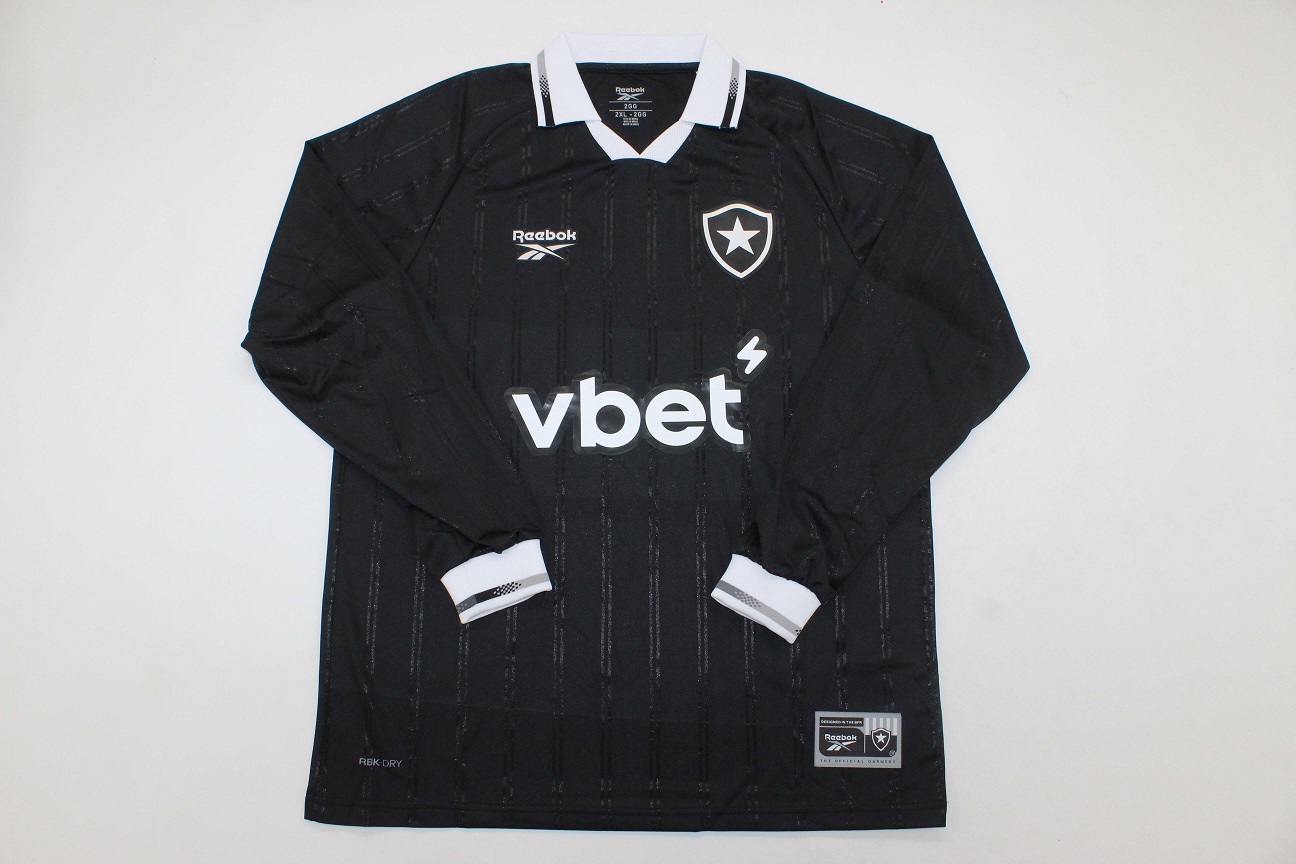 AAA Quality Botafogo 25/26 Away Black Long Soccer Jersey